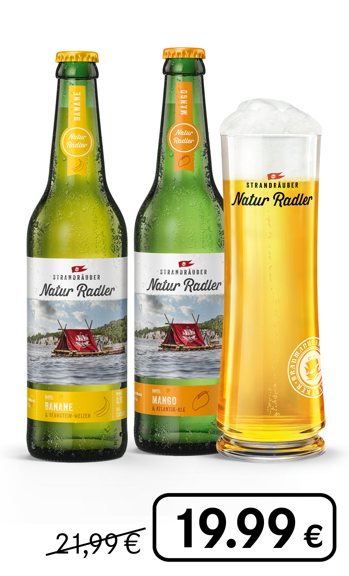 Strandräuber Natur Radler – alle Sorten